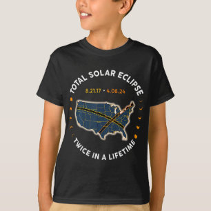 Camiseta Eclipse Solar Total 2024 Duas Vezes Na Vida 2017