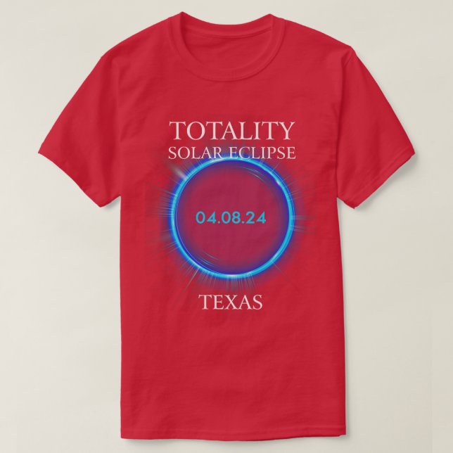 Camiseta Eclipse Solar Total 2024 exas 04 (Frente do Design)