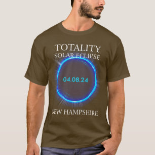 Camiseta Eclipse Solar Total 2024 New Hampshire Astronomy L