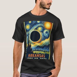 Camiseta Eclipse Solar Total 2024 Noite Estrelada
