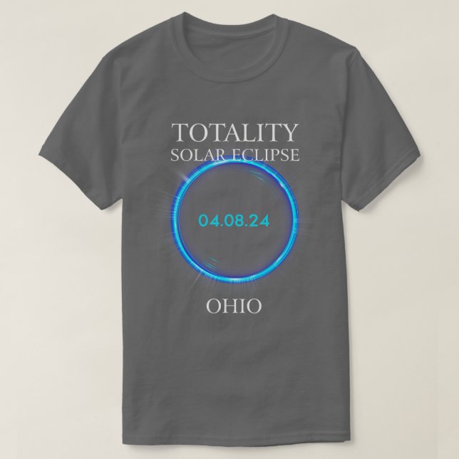 Camiseta Eclipse Solar Total 2024 Ohio 040824 Astronomy Lov (Frente do Design)