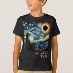 Camiseta Eclipse Solar Total 2024 Texas For Men Women