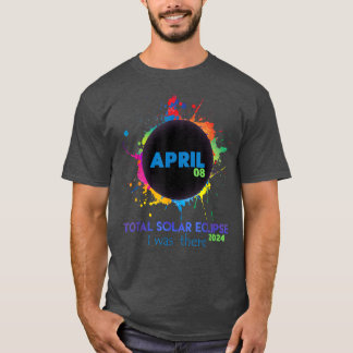 Camiseta Eclipse Solar Total 2024 Totalidade Colorida I foi