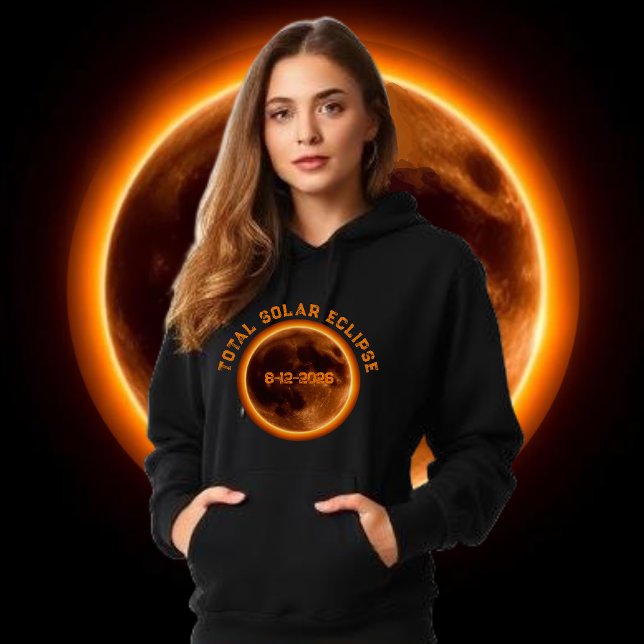 Camiseta Eclipse Solar Total 2026 (Total Solar Eclipse 2026- best selling Hoodie August 12 2026  women)