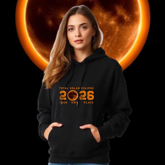 Camiseta Eclipse Solar Total 2026 (Total Solar Eclipse 2026 Hoodie women)