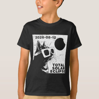 Camiseta Eclipse Solar Total 2026 Amante de Gatos