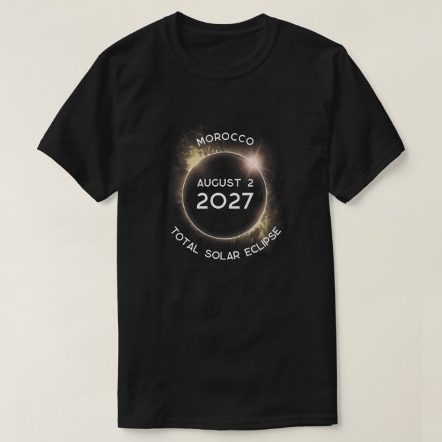 Camiseta Eclipse Solar Total 2027 (Frente do Design)