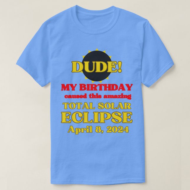 Camiseta Eclipse Solar Total Abril 8 2024 Melhor Véspera de (Frente do Design)