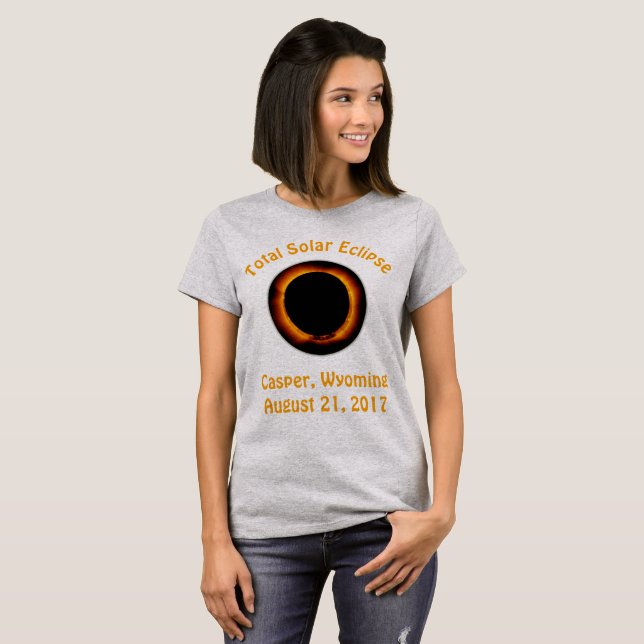 Camiseta Eclipse Solar Total ( Casper, Wyoming ) (Frente Completa)
