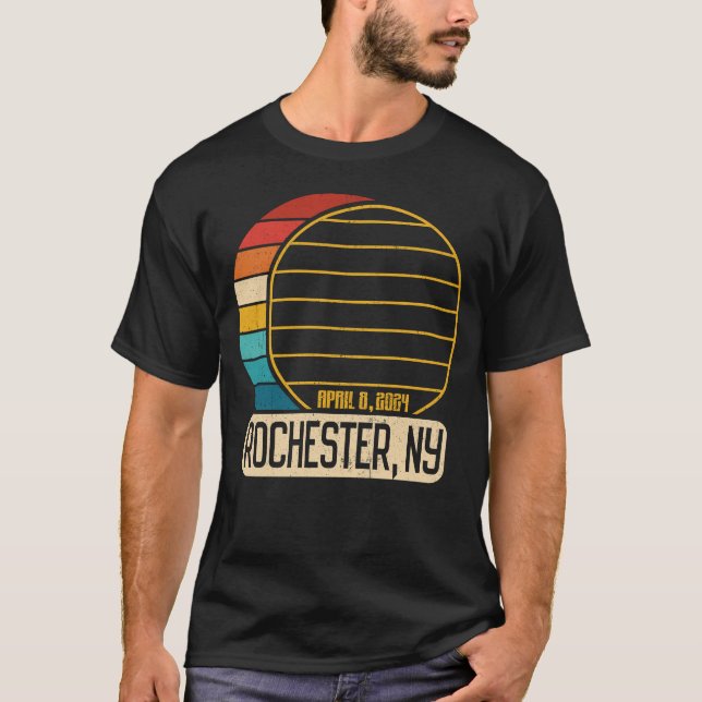 Camiseta Eclipse Solar Total de Nova York Rochester Eclipse (Frente)