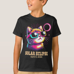 Camiseta Eclipse Solar Total do Gato 8 de abril