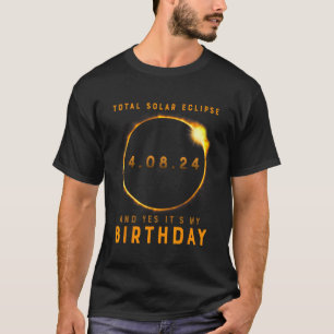 Camiseta Eclipse Solar Total e Sim É O Meu Aniversário de A