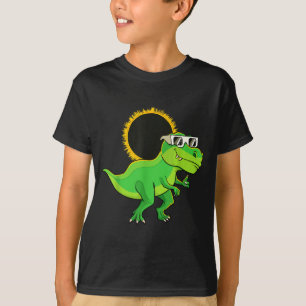 Camiseta Eclipse Solar Total Engraçado Rawrsome Dinossauro