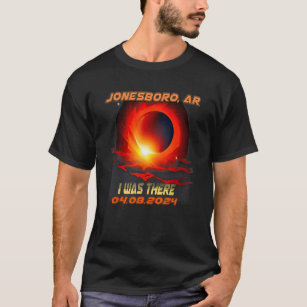 Camiseta Eclipse Solar Total Eu Estava Lá Jonesboro Arkansa