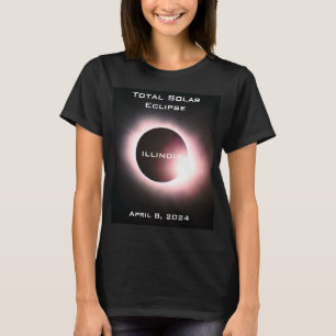 Camiseta Eclipse solar total ILLINOIS 8 de abril de 2024