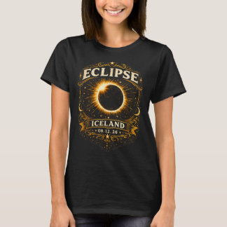 Camiseta Eclipse Solar Total na Islândia 2026 Eclipse Celes
