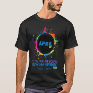 Camiseta Eclipse Solar Total New Hampshire 2024 Colorida to
