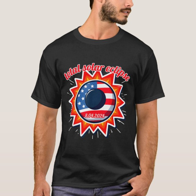 Camiseta Eclipse solar total nos EUA Texas 8.4.24 eclipse s (Frente)