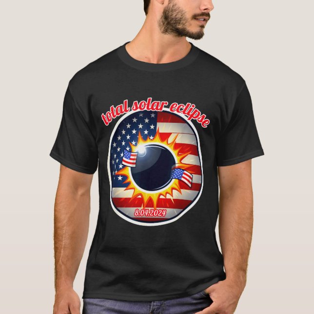 Camiseta Eclipse solar total nos EUA Texas 8.4.24 eclipse s (Frente)