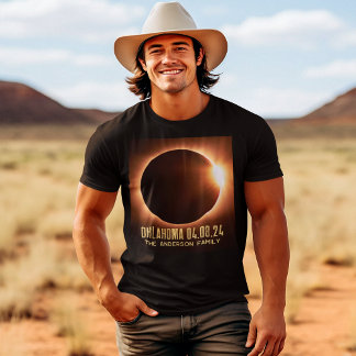 Camiseta Eclipse Solar Total Oklahoma 2024 Personalizado