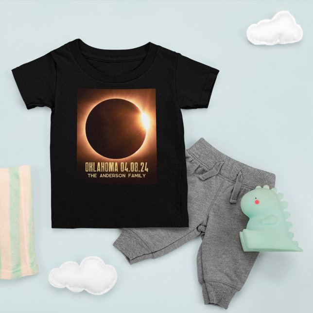 Camiseta Eclipse Solar Total Oklahoma 2024 Personalizado (Criador carregado)