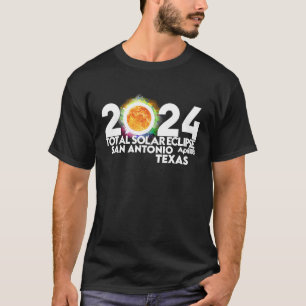 Camiseta Eclipse Solar Total San Antonio Texas abril de 202