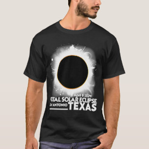 Camiseta Eclipse Solar Total San Antonio TEXAS abril de 202