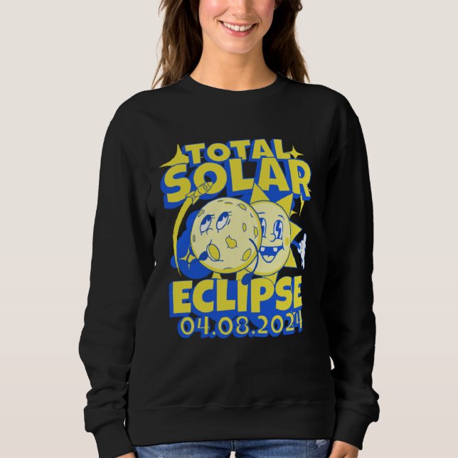 Camiseta Eclipse Solar Totality 2024 Souvenir Retro April 8 (Frente)