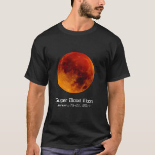 Camiseta Eclipse super 2019 da lua do sangue