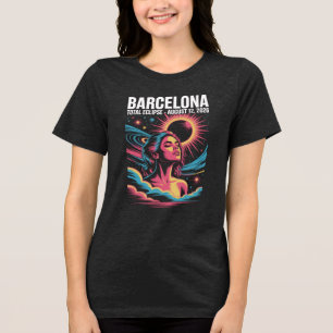 Camiseta Eclipse Total do Sol 12 de Agosto de 2026 Barcelon