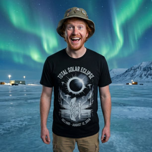 Camiseta Eclipse Total do Sol 12 de agosto de 2026 Bigfoot 