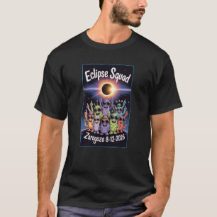 Camiseta Eclipse Total do Sol 12 de Agosto de 2026 Equipe Z