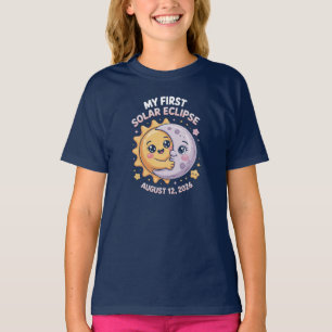 Camiseta Eclipse Total do Sol 12 de Agosto de 2026 Primeiro