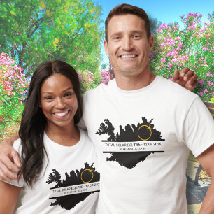 Camiseta Eclipse Total do Sol Agosto 2026 – Islândia Person