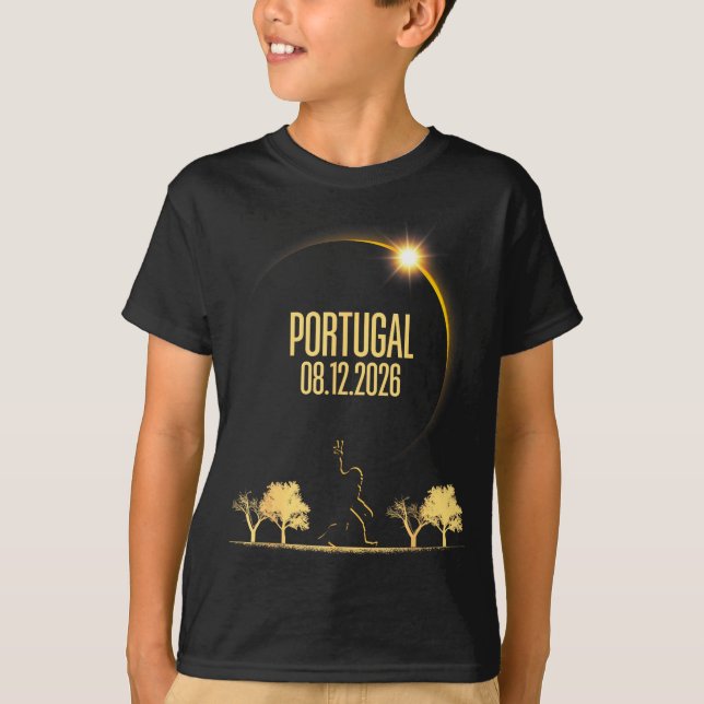 Camiseta Eclipse Total do Sol Bigfoot 08 Design (Frente)