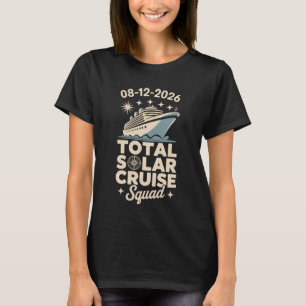 Camiseta Eclipse Total do Sol Cruzeiro de 12 de Agosto de 2