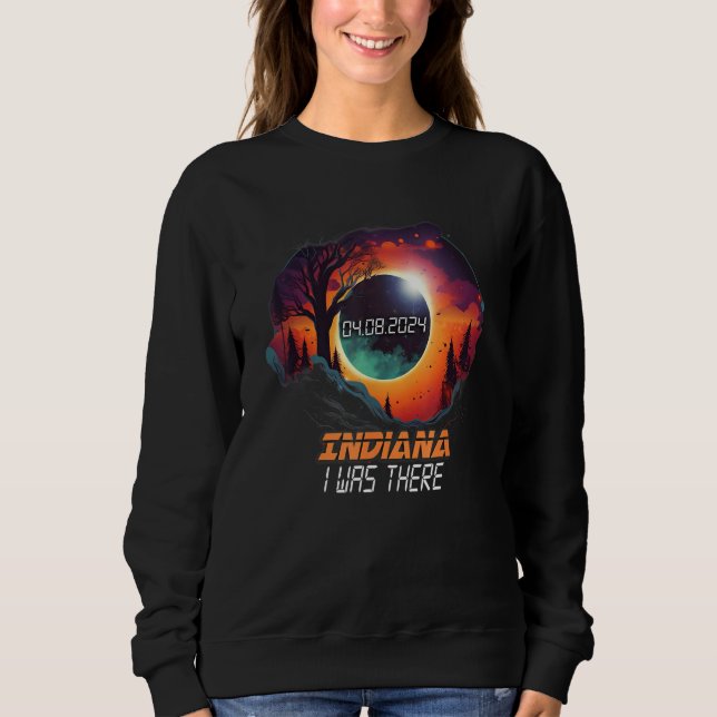 Camiseta Eclipse Total do Sol no Campo 2024 Indiana (Frente)