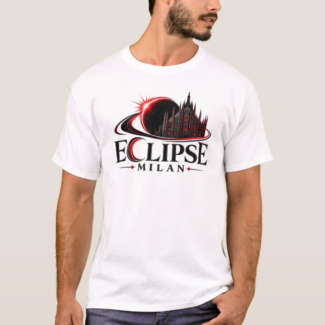 Camiseta Eclipse Turismo de Milão – Viagem a Milão (Frente)
