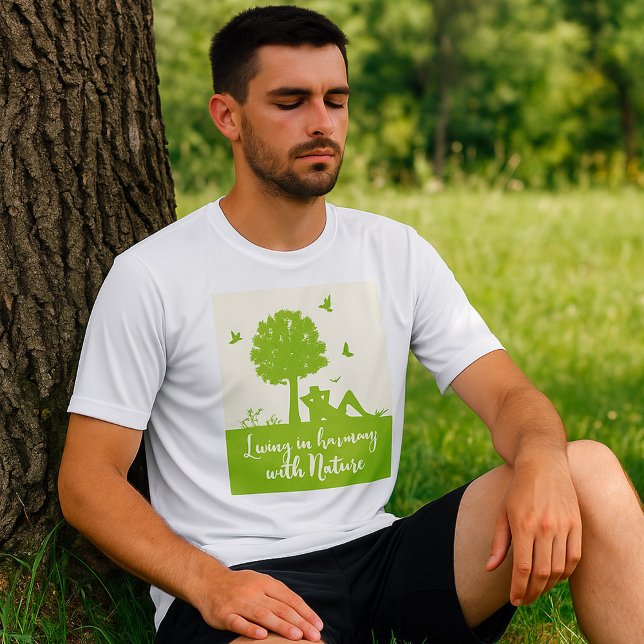 Camiseta Eco Cote Vivendo em Harmonia com a Natureza (Criador carregado)