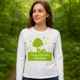 Camiseta Eco Cote Vivendo em Harmonia com a Natureza