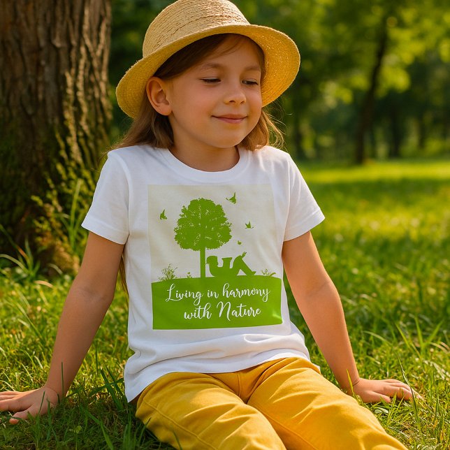 Camiseta Eco Cote Vivendo em Harmonia com a Natureza (Criador carregado)