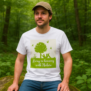 Camiseta Eco Cote Vivendo em Harmonia com a Natureza