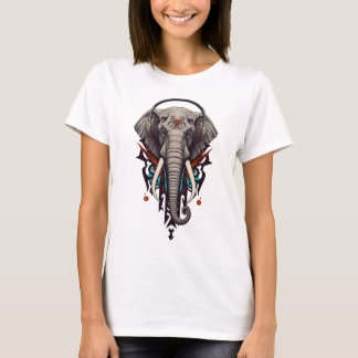 Camiseta Eco de Gigantes – Elefante Abstrato em Som