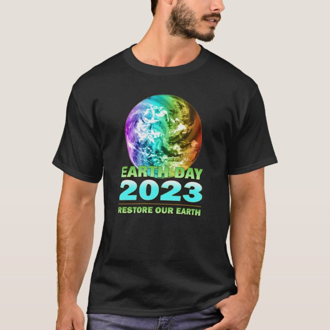 Camiseta Eco Friendly Clothing for Earth Day 2023 Anniversa (Frente)