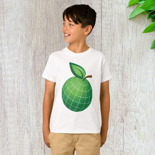 Camiseta Eco Globe Fruta Terra Esfera Folha Verde