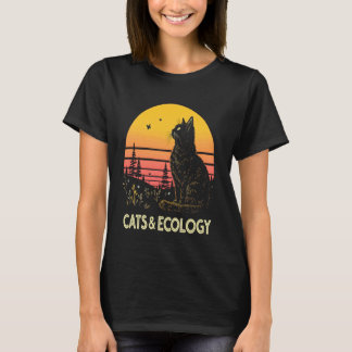 Camiseta Ecologia dos Gatos Conservação da Natureza