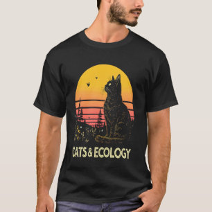 Camiseta Ecologia dos Gatos Conservação da Natureza