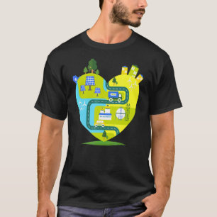 Camiseta Ecologia Energética Sustentável Solar Turbina