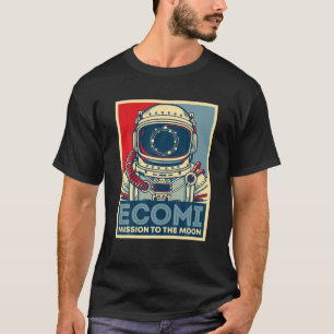 Camiseta Ecomi Mission To The Moon Astronaut OMI Crypto
