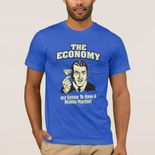 Camiseta Economia: meio-dia Martini